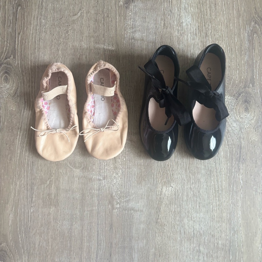 Capezio Black and Tan Dress Shoes for Dance